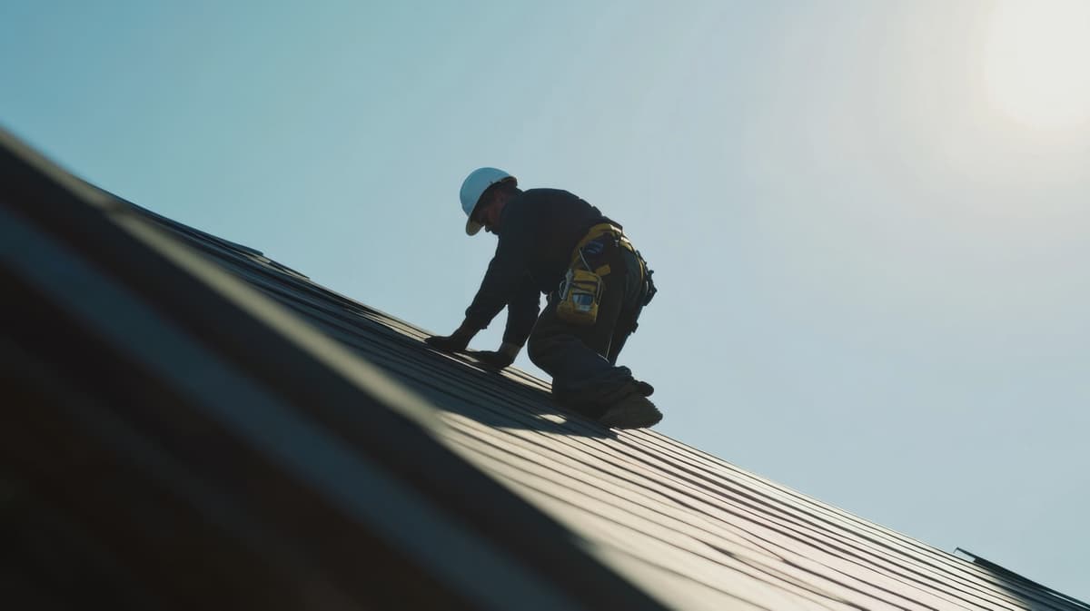 New roof installation